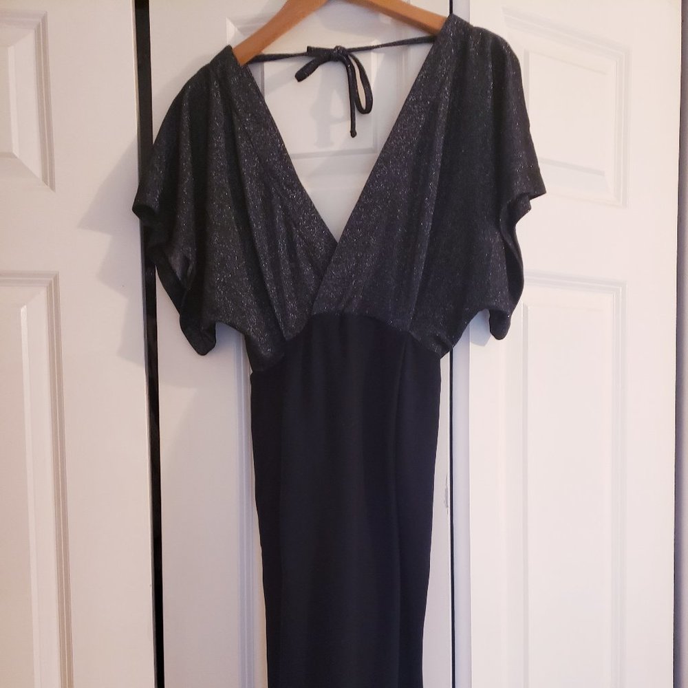 Seraphine Shimmer V Back Maternity Dress